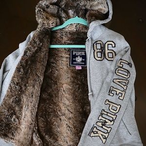 Victoria’s Secret PINK Faux Fur Jacket